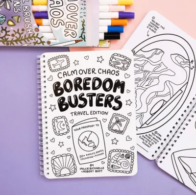 Boredom Busters Travel Activity Book!🏝️