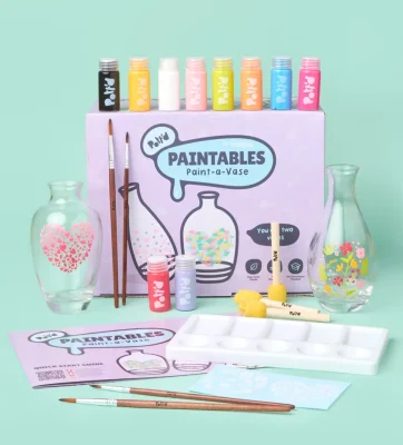 Paint-a-Glass Vase x2