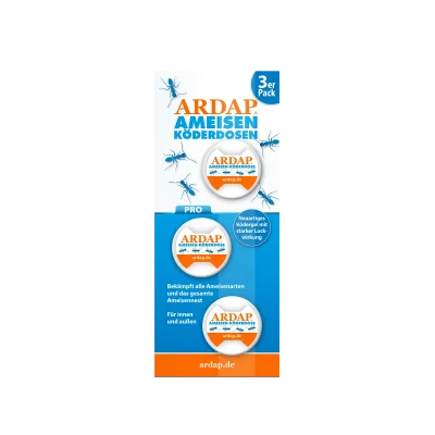 ARDAP Pro Ameisenköderdose 3er Pack