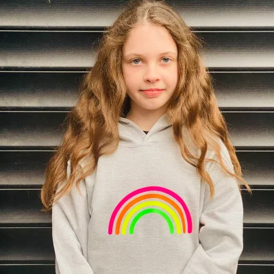 Kids Multi Neon RAINBOW hoodie