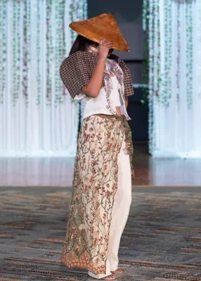 'Tapis' Maxi Wrap Skirt, Floral Embroidered Lace (Olive)