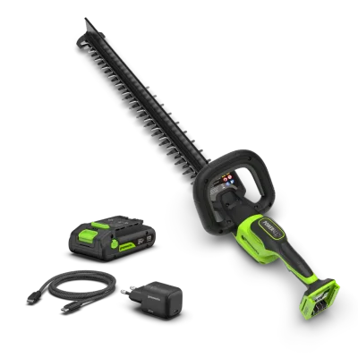 POWERALL 24V Hedge Trimmer 61cm Gen. II - 2Ah Battery