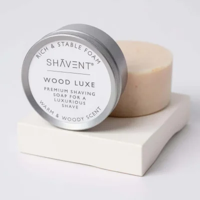 SHAVENT Wood Luxe – Pflegende Rasierseife mit herb holziger Note