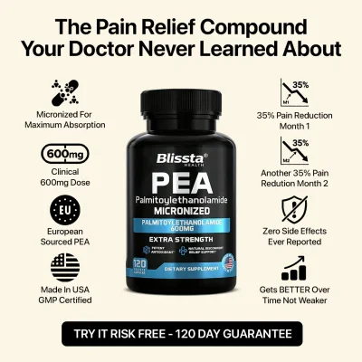 Blissta® PainBloc | Whole Body Pain Relief PEA 600MG (Micronized)
