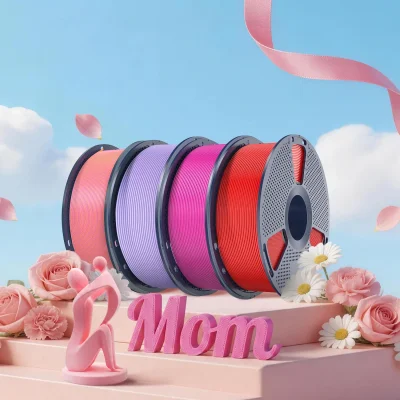 SUNLU Mother’s Day Filament Combo – Soft Pastel Mix (Pink / Purple / White / Red)
