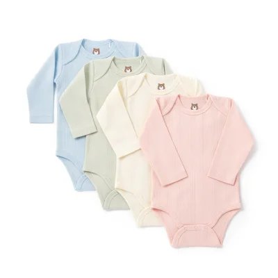JBØRN Ribbed Bamboo Long Sleeve Bodysuit
