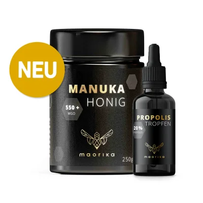 Manuka Honig MGO 550+ Gratis Propolis Tinktur 12%