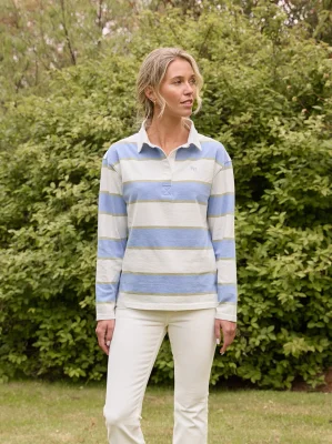 Kingston Women's Rugby Shirt - Cornflower Blue