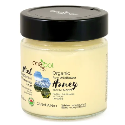 Organic Raw Wildflower Honey - 300g (10.58oz)