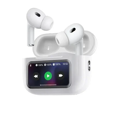 TouchPods S10 Pro ANC/ENC bežične Bluetooth slušalice, LCD zaslon na dodir, aktivno poništavanje buke, pametni AI prevoditelj