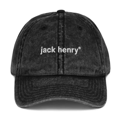Jack Henry Vintage Twill Cap - Washed Black