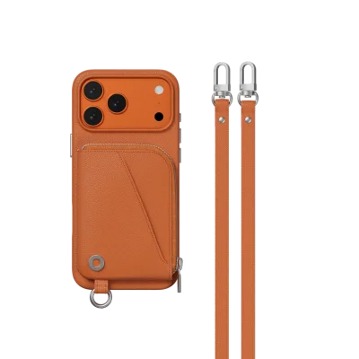 Pouch Wallet Phone Case with Lanyard for iPhone 17