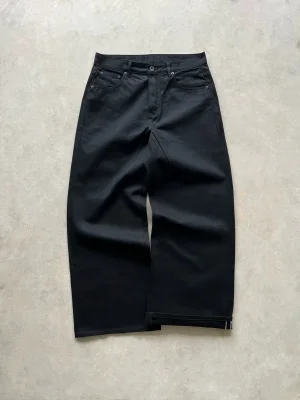 JAPANESE SELVEDGE BAGGY DENIM (JET BLACK)