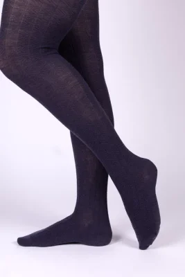 Wool tights - Navy - Anita