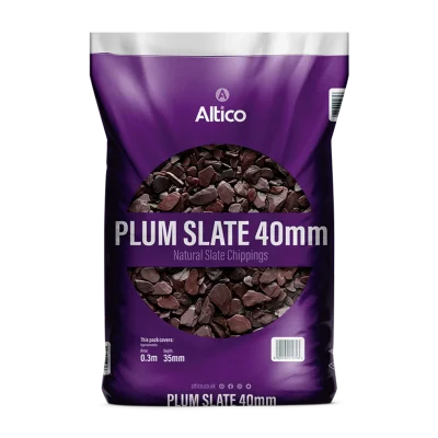 Plum Slate Chippings 40mm