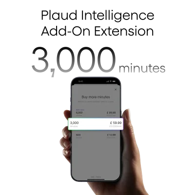 Plaud Intelligence Add-On Extension (3,000 mins) | For Business