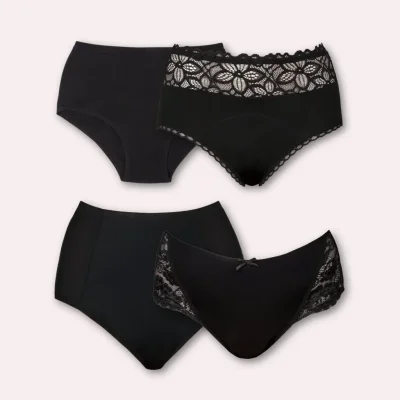 4er Blasenschwäche Set – Inkontinenz-Unterwäsche mit ultra & extra starker Saugkraft