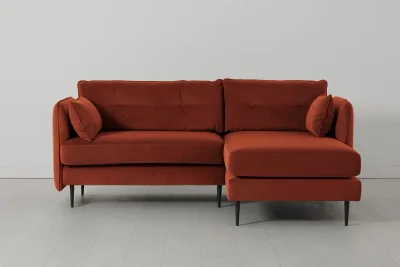Model 19 3 Seater Right Chaise Sofa, Brick