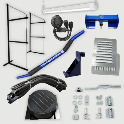 Complete Shipping Container Accessories Kit: Full Upgrade Bundle