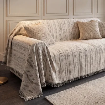 Herringbone Sofa Cover - Universal Fit For Sofas & Sectionals