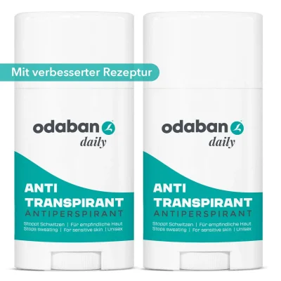 odaban® Daily - Antitranspirant Deo Stick 2er Set