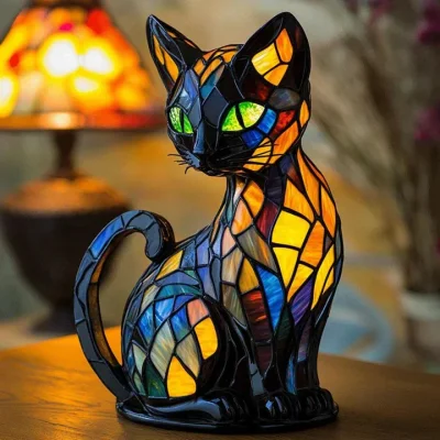 Lumikat – handgemaakte lichtgevende lamp die harten laat stralen