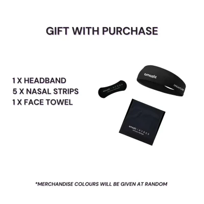 GWP- 1 x Headband, 5 x Nasal Strips, 1 x Face Towel