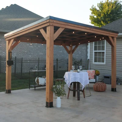 Arcadia 12ft x 9.5ft Slope Roof Gazebo