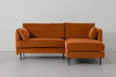 Model 19 3 Seater Right Chaise Sofa, Bronze
