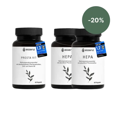 Men in Balance Bundle - Prosta Vit Kapseln & 2 x Hepa Kapseln