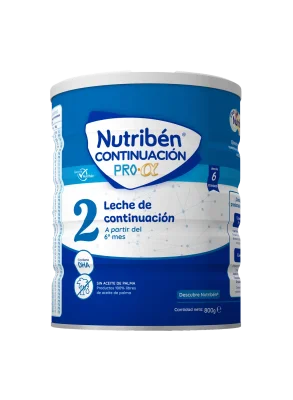 Nutribén® Continuación  Pro-α  2: Leche de fórmula de continuación para bebés de 6 a 12 meses