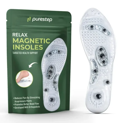 Relax Magnetic Insoles - Reduce Pain by Stimulating Acupressure Points