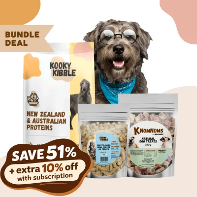 Kooky Kibble Grain-Free Dog Bundle with Treats & Toppers