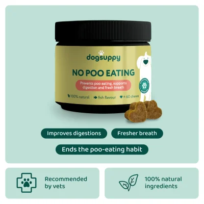 No Poo Eating 🌿 100% natural 🫙 60 soft chews