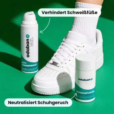 odaban® Set gegen Fußschweiß & Schuhgeruch
