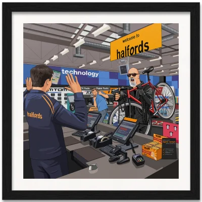 Rob Halford Robs Halfords Art Print