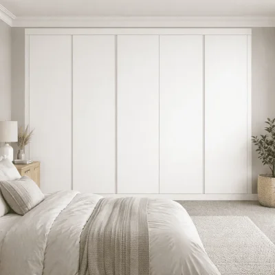 5 Door Handleless Front Frame Fitted Wardrobe - Widths Available 2601 - 3200mm