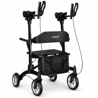 MobilityPlus+ Upright Rollator with Forearm Support