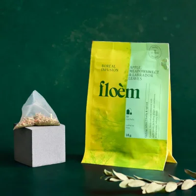 Tisane en sachets - Pomme, reine des prés & feuilles du Labrador