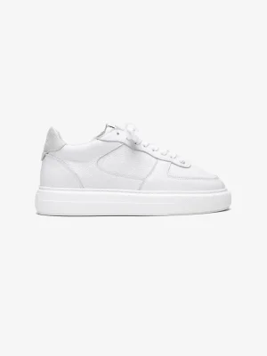 Court Trainer White Tumbled leather