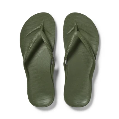 Arch Support Flip Flops - Classic - Olive