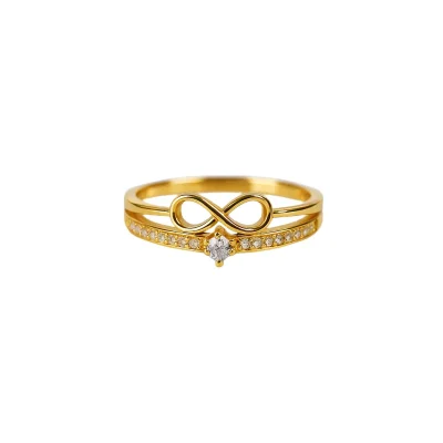 Sparkling Infinity Ring