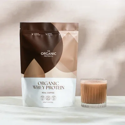 Real Coffee Organic Whey Protein Powder