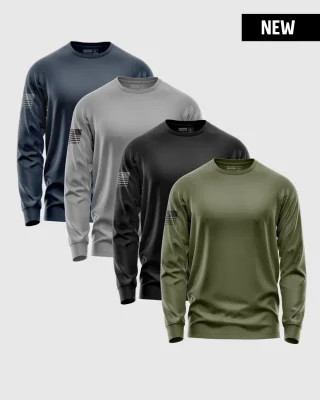 "Essentials" Long-Sleeve T-Shirt (4 Pack)