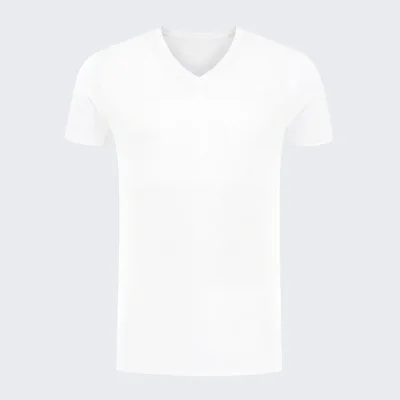 KHAIZEN Underwear® Men’s Modern T-shirt V-Neck TENCEL™ Modal x Micro - Plain White