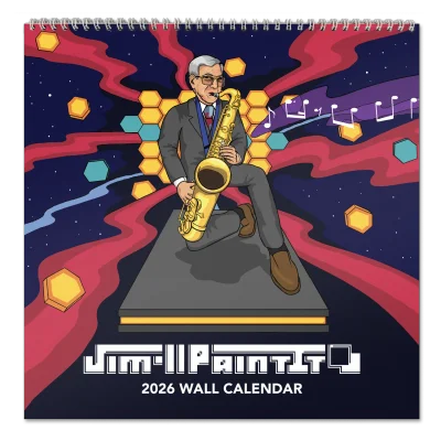 Jim'll Paint It 2026 Wall Calendar: Early Days Special