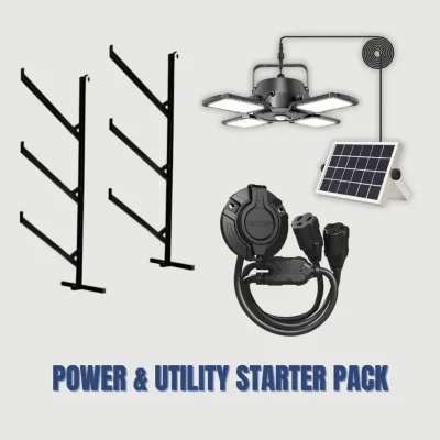 Power & Utility Starter Pack - Shelving + Lighting + Power