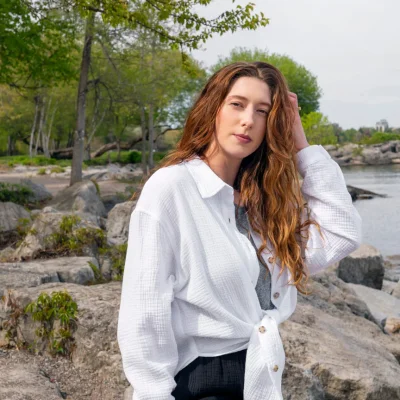 The Airy Gauze Relaxed Button-up Shirt