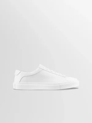 Capri Leather Sneaker in Triple White
