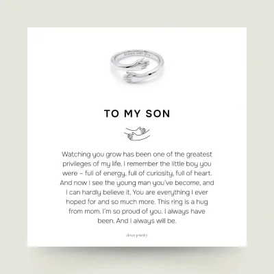 To My Son - Hug Ring